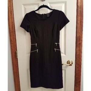 Club Monaco Short Sleeved Zipper Dress